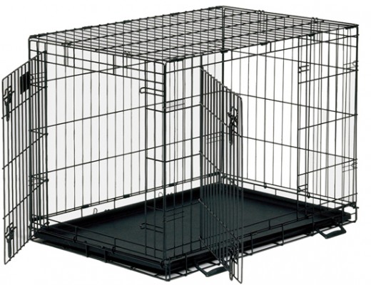 an example of a dog training crate